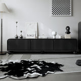 Sleek Modern Minimalist Rectangular MDF TV Stand with 3 Drawers – Stylish Living Room Storage