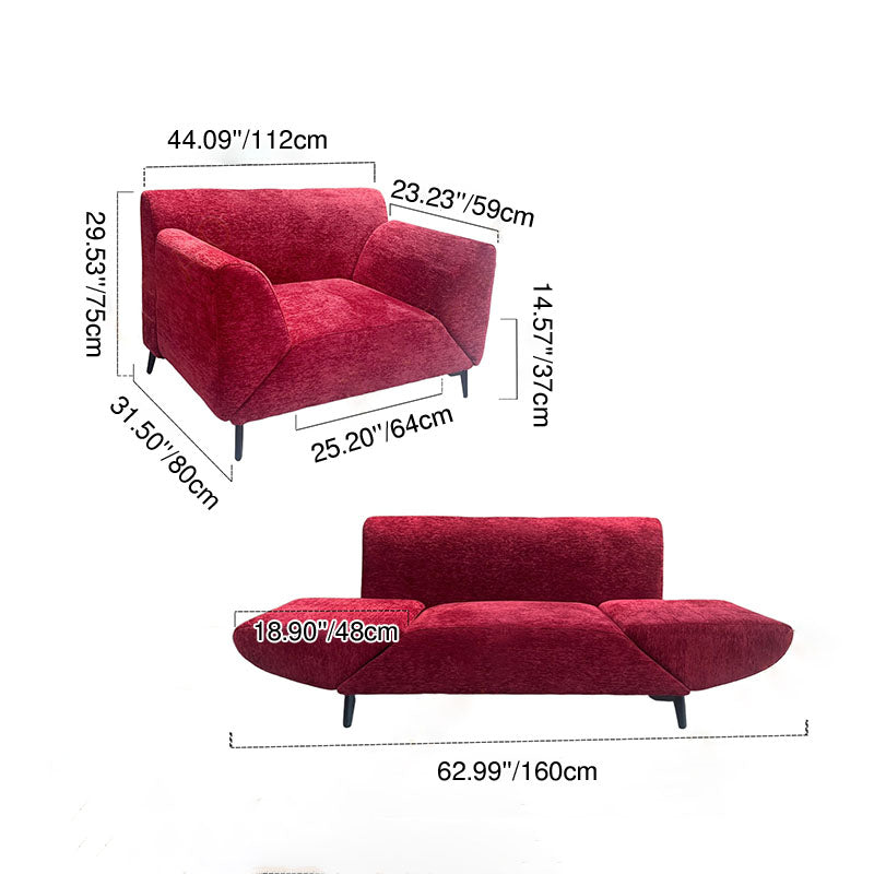 Luxurious Convertible Sofa – Ergonomic 1/3-Seater with Segmented Design for Living Room