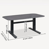 Modern Industrial Outdoor Coffee Table — Sleek Rectangular Metal Table for Patio & Backyard