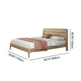 Premium Ash Wood Recessed Bed Frame - Home-Friendly Solid Support & Sleek Look Bed For Bedroom