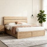 Modern Minimalist Bed Frame - Storage Box & Durable Material Blend Bed For Bedroom