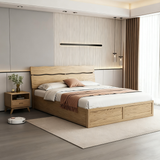 Modern Minimalist Bed Frame - Storage Box & Durable Material Blend Bed For Bedroom