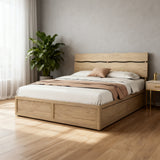 Modern Minimalist Bed Frame - Storage Box & Durable Material Blend Bed For Bedroom