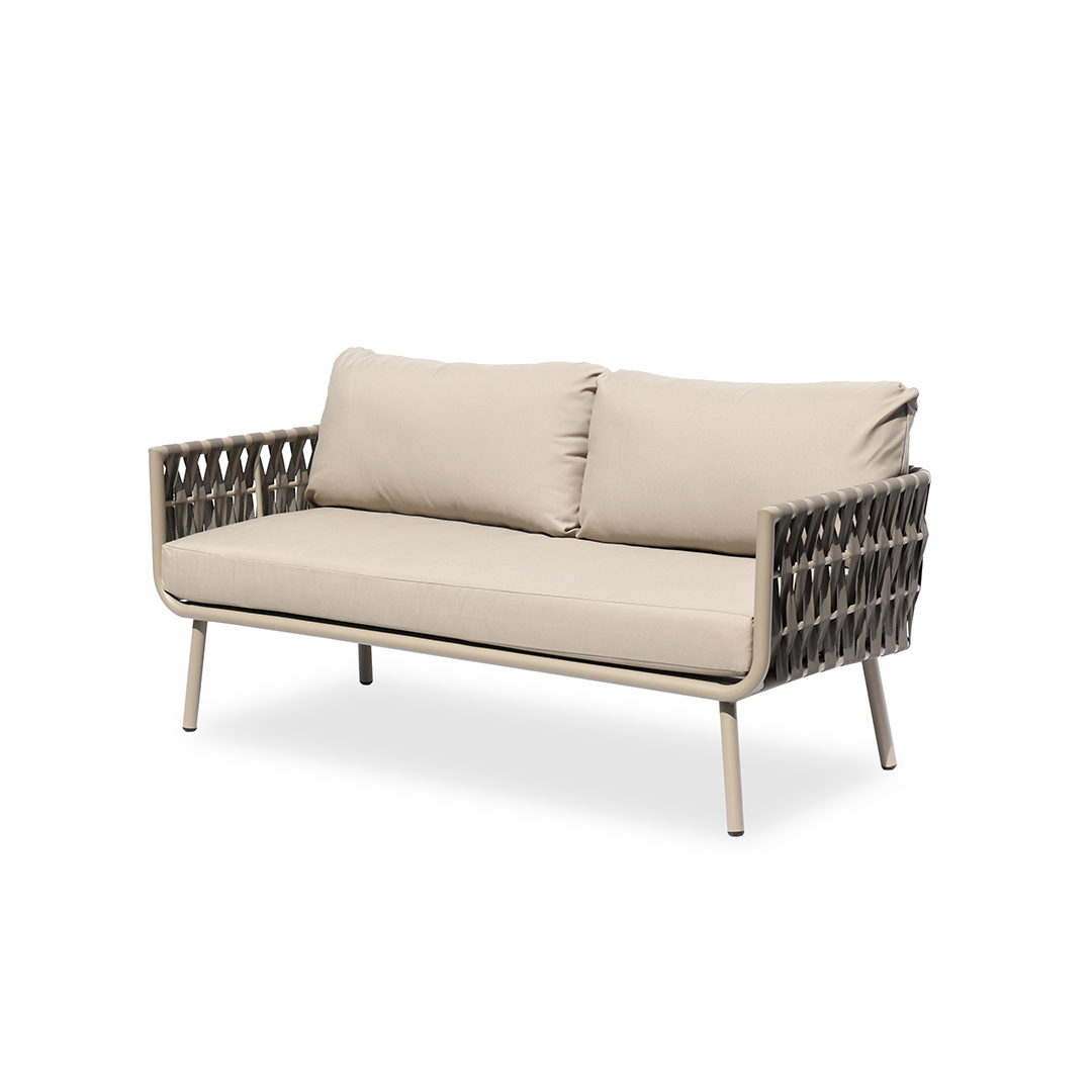 Coastal-Inspired Waterproof Aluminum Outdoor Sofa - 1/2/3-Seater for Garden & Balcony