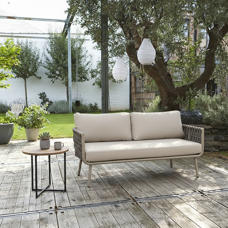 Coastal-Inspired Waterproof Aluminum Outdoor Sofa - 1/2/3-Seater for Garden & Balcony