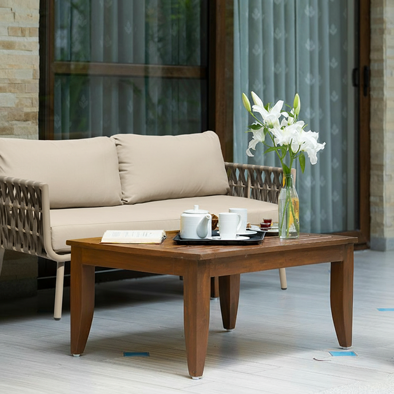 Coastal-Inspired Waterproof Aluminum Outdoor Sofa - 1/2/3-Seater for Garden & Balcony