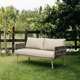 Coastal-Inspired Waterproof Aluminum Outdoor Sofa - 1/2/3-Seater for Garden & Balcony