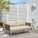 Coastal-Inspired Waterproof Aluminum Outdoor Sofa - 1/2/3-Seater for Garden & Balcony