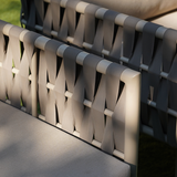 Coastal-Inspired Waterproof Aluminum Outdoor Sofa - 1/2/3-Seater for Garden & Balcony