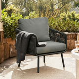 Sleek Stain-Resistant Modern Aluminum Outdoor Sofa — 1/3-Seat for Patio & Garden