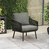 Sleek Stain-Resistant Modern Aluminum Outdoor Sofa — 1/3-Seat for Patio & Garden