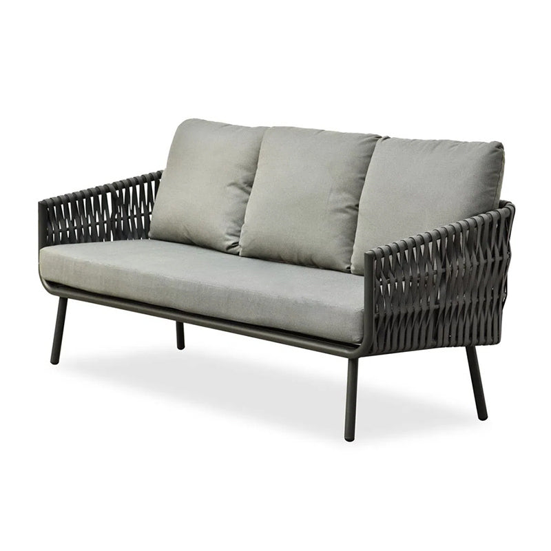 Sleek Stain-Resistant Modern Aluminum Outdoor Sofa — 1/3-Seat for Patio & Garden