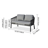 Stylish Scandinavian Outdoor Rope Sofa for Garden – 1–3 Seater for Balcony & Patio