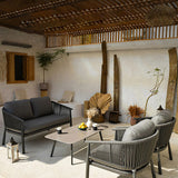 Stylish Scandinavian Outdoor Rope Sofa for Garden – 1–3 Seater for Balcony & Patio
