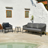 Stylish Scandinavian Outdoor Rope Sofa for Garden – 1–3 Seater for Balcony & Patio