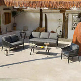 Stylish Scandinavian Outdoor Rope Sofa for Garden – 1–3 Seater for Balcony & Patio