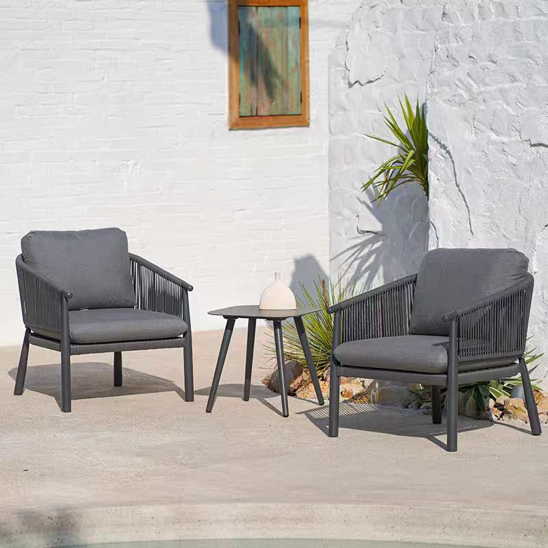Stylish Scandinavian Outdoor Rope Sofa for Garden – 1–3 Seater for Balcony & Patio