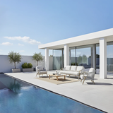 Modern Scandinavian Outdoor Resin Sofa - 1/3-Seat for Balcony & Patio