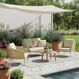 Elegant Traditional French Rope-Woven Outdoor Sofa – 1-3 Seater for Balcony & Patio