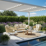 Elegant Traditional French Rope-Woven Outdoor Sofa – 1-3 Seater for Balcony & Patio
