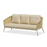Elegant Traditional French Rope-Woven Outdoor Sofa – 1-3 Seater for Balcony & Patio