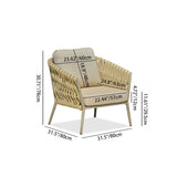 Elegant Traditional French Rope-Woven Outdoor Sofa – 1-3 Seater for Balcony & Patio