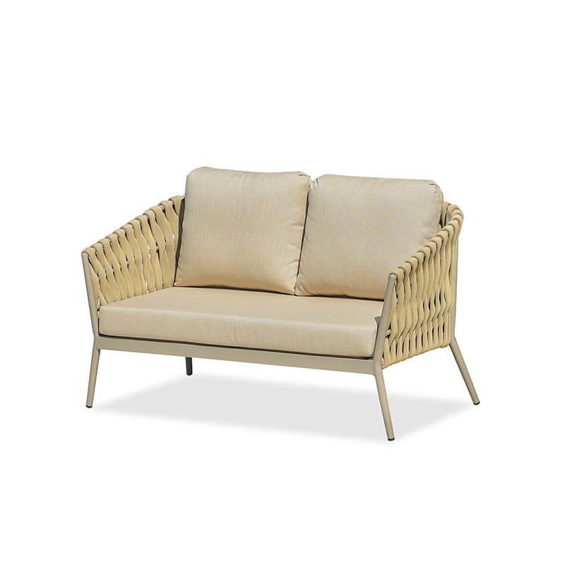 Elegant Traditional French Rope-Woven Outdoor Sofa – 1-3 Seater for Balcony & Patio