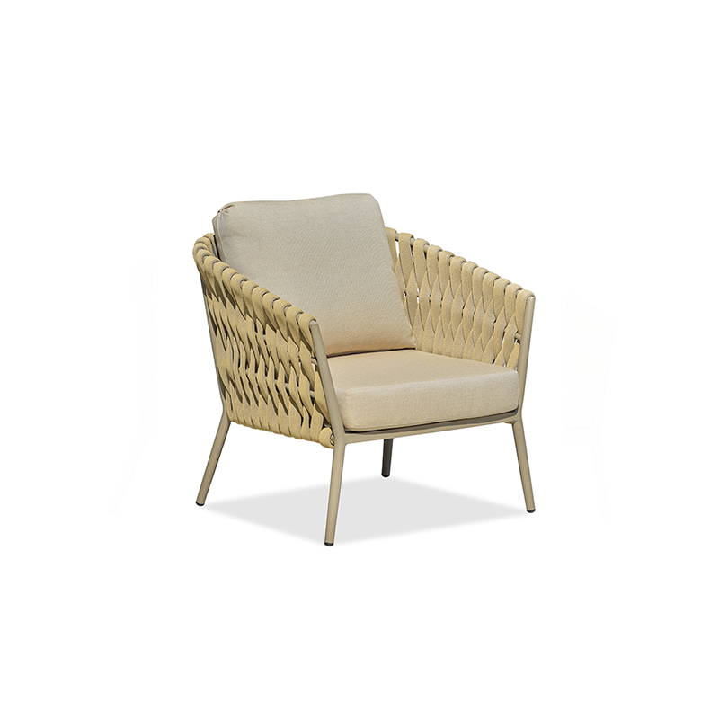 Elegant Traditional French Rope-Woven Outdoor Sofa – 1-3 Seater for Balcony & Patio