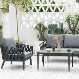Chic Modern Outdoor Rope Sofa – 1, 2, or 3-Seater for Balcony & Patio