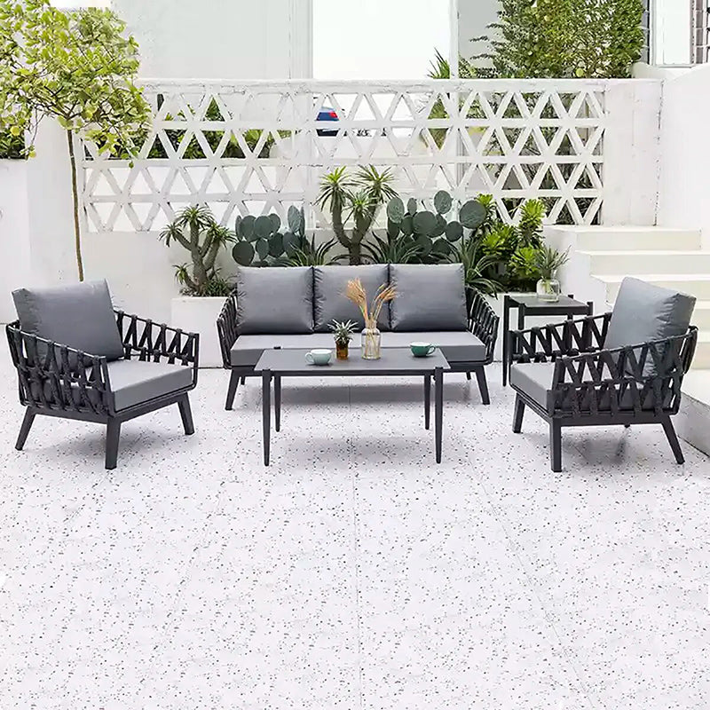 Chic Modern Outdoor Rope Sofa – 1, 2, or 3-Seater for Balcony & Patio