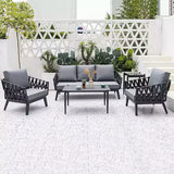 Chic Modern Outdoor Rope Sofa – 1, 2, or 3-Seater for Balcony & Patio