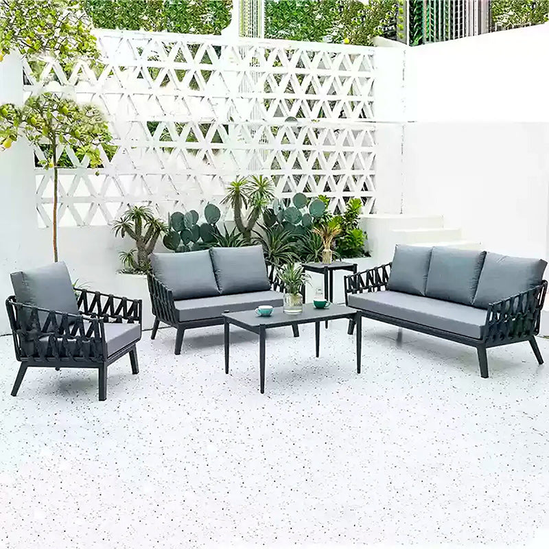 Chic Modern Outdoor Rope Sofa – 1, 2, or 3-Seater for Balcony & Patio