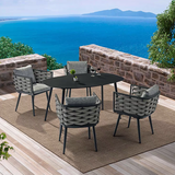 Traditional Chinese-Style Outdoor Rope-Weave Sofa – 1/2/3-Seater for Balcony & Patio