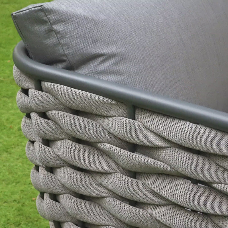 Traditional Chinese-Style Outdoor Rope-Weave Sofa – 1/2/3-Seater for Balcony & Patio
