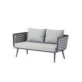 Traditional Chinese-Style Outdoor Rope-Weave Sofa – 1/2/3-Seater for Balcony & Patio