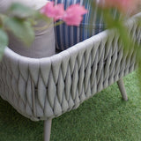 Modern Scandinavian Outdoor Rope-Weave Sofa – 1/2/3-Seater for Balcony & Patio