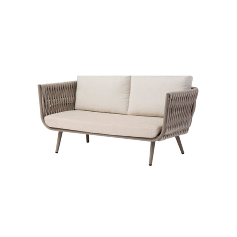 Modern Scandinavian Outdoor Rope-Weave Sofa – 1/2/3-Seater for Balcony & Patio