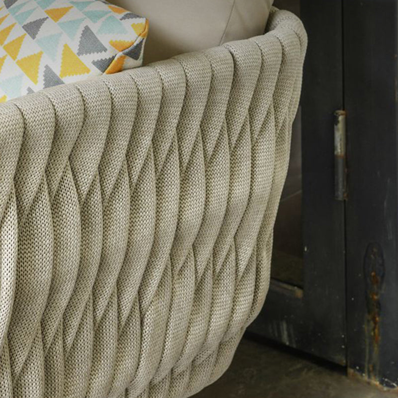 Modern Scandinavian Outdoor Rope-Weave Sofa – 1/2/3-Seater for Balcony & Patio