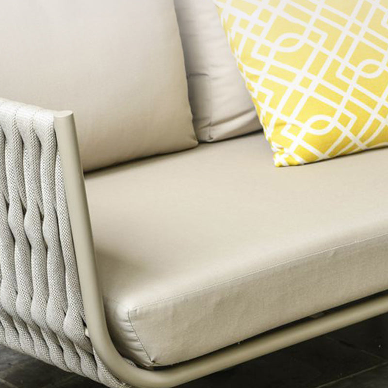 Modern Scandinavian Outdoor Rope-Weave Sofa – 1/2/3-Seater for Balcony & Patio