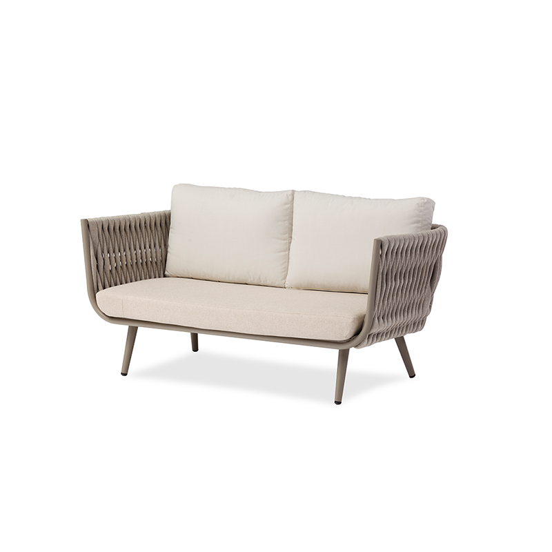 Modern Scandinavian Outdoor Rope-Weave Sofa – 1/2/3-Seater for Balcony & Patio