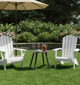 Minimalist Aluminum Side Table – Modern Rectangular/Square Accent Table with Sand-Texture Finish, Outdoor-Ready