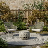 Sleek Contemporary Aluminum Outdoor Table with Tempered Glass Top – Stylish Patio Coffee Table