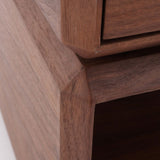 Retro Rotating Wood Nightstand with Rotatable Top and 1 Drawer – Classic Bedside Table with Smart Storage for Bedroom