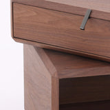 Retro Rotating Wood Nightstand with Rotatable Top and 1 Drawer – Classic Bedside Table with Smart Storage for Bedroom