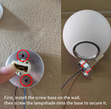 Sleek Modern Minimalist Orb Glass 1-Light Wall Sconce for Living Room
