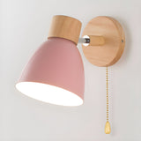Cozy Bedroom Glow: Wooden Wall Lamp for Warm Ambient Lighting