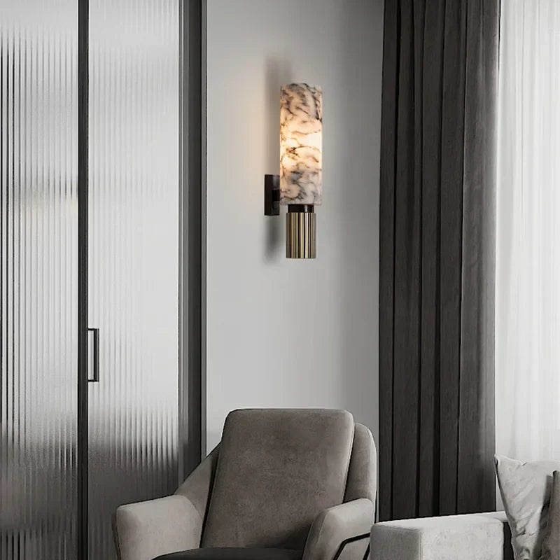 Elegant Marble Wall Light - Modern, Durable, Soothing Ambient Glow