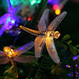 Outdoor Solar Dragonfly LED String Lights - Waterproof Festival & Party Decor