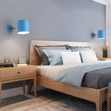 Nordic Macaron Cylinder Rotating 1-Light Wall Sconce Lamp