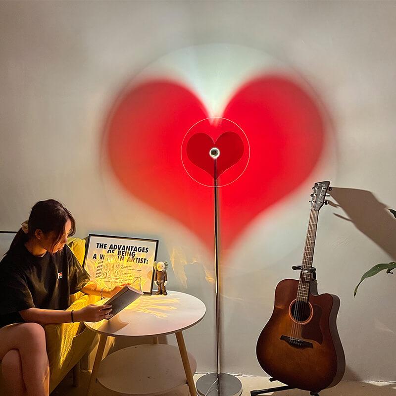 Creative Heart-Shaped 1-Light LED Standing Floor Lamp with Modern Vibes